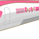 The beribboned bullet train inspired by cat dreams.